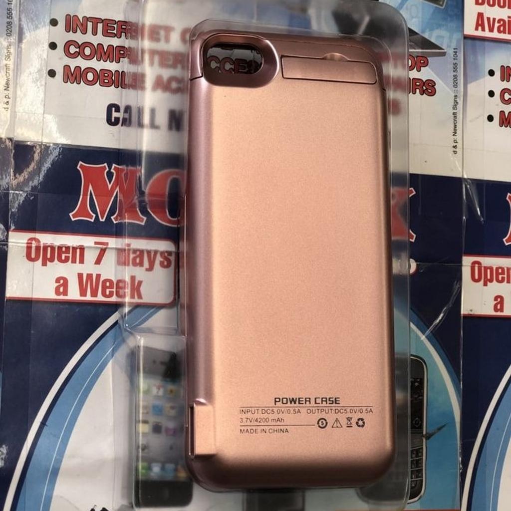 Power case 4200mAh Rechargeable Charger Case Portable Power Protective Case for iPhone 5,5S,5C

Material: Polycarbonate

Brand: Power Case

Color: Rose Gold

Compatible Phone Models: IPhone 5,
5S，2016SE, 5C

NO POSTAGE AVAILABLE, ONLY COLLECTION!

Any Questions....!!!!
***
Please Feel Free To Contact us @
0208 - 523 0698
10:30 am to 7:00 pm (Monday - Friday)
11:00 am to 5:30 pm (Saturday)

Mobilix Fone Lab Chingford
67 Chingford Mount Road,
Chingford , London E4 8LU
