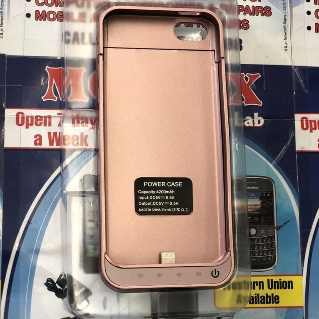 Power case 4200mAh Rechargeable Charger Case Portable Power Protective Case for iPhone 5,5S,5C

Material: Polycarbonate

Brand: Power Case

Color: Rose Gold

Compatible Phone Models: IPhone 5,
5S，2016SE, 5C

NO POSTAGE AVAILABLE, ONLY COLLECTION!

Any Questions....!!!!
***
Please Feel Free To Contact us @
0208 - 523 0698
10:30 am to 7:00 pm (Monday - Friday)
11:00 am to 5:30 pm (Saturday)

Mobilix Fone Lab Chingford
67 Chingford Mount Road,
Chingford , London E4 8LU