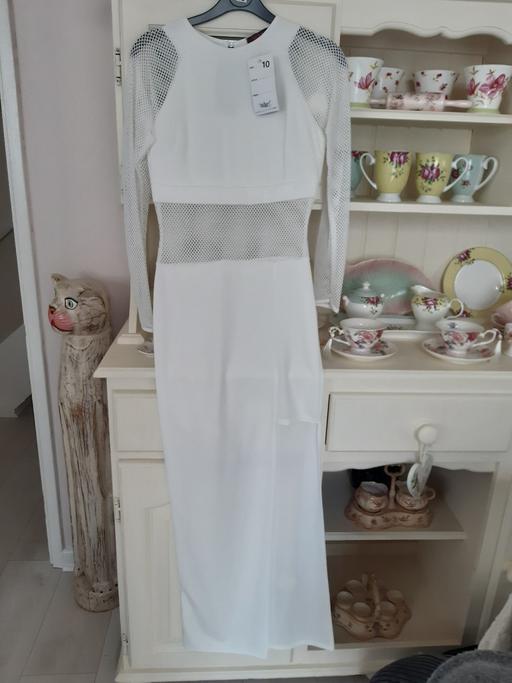 Buy & Sell West Midlands Walsall - Photos for new white maxi split dress party size 8 10