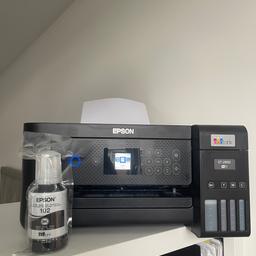 Excellent condition printer, only used couple of times
Includes full ink and additional black ink bottle
-automated double sided printing
-Wi-Fi/apple AirPrint
-touch screen panel