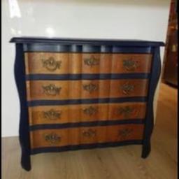 Beautiful midnight blue French looking draws 2.5 foot height.
