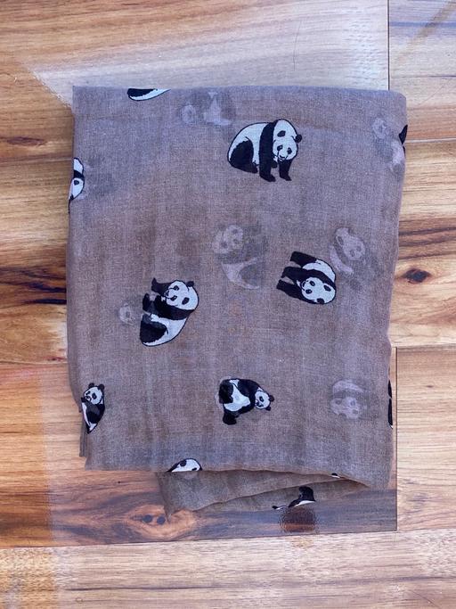 Buy & Sell Staffordshire Tamworth - Photos for Beige brown large scarf with panda bears