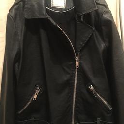 A lovely girls black leather jacket from Next age 12 which has hardly been worn and comes from a clean and smoke free home.