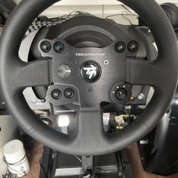 Thrust master tx racing wheel leather edition comes with stand. SHIFTER SOLD.