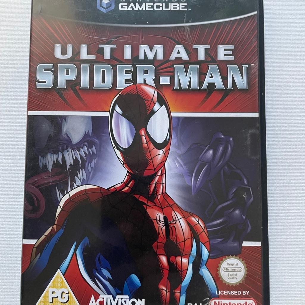 Nintendo’s 2005 “web slinging” adventure based on the popular comic book super hero.

Compatible on the Nintendo GameCube and original Wii.