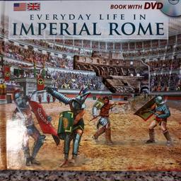 EVERY DAY LIFE IN IMPERIAL ROME BOOK WITH INTERACTIVE VERTUAL TOUR CD
AN ACCOUNT OF EVERY DAY LIFE IN ANCIENT ROME SET ON THE DAY OF THE INUGURATION OF THE COLOSSEUM AD 80 WITH ITS BUTIFUL ILLUSTRATED RECONSTRUCTIONS,INSIGHTS AND CURIOSITIES
THE BOOK WILL GUIDE YOU ALONG AN IMAGINARY JOURNEY INTO ANCIENT ROME,IN THE MOST SPLENDED PERIODS IN HISTORY
THE TOUR BEGINS WITH THE READER READY TO EXPLORE THE CITY IN AD 80 ON THE DAY OF THE FLAVIAN AMPHIHEATER,BETTER KNOWN AS THE COLOSSEUM
ALONG THE WAY WINDOWS WILL OPEN ONTO BOTH HISTORICAL THEAMS AND DESCRIPTIONS OF EVERY DAY LIFE,TO COMPLETE  PICTURE OF LIFE IN THE CAPITAL WITH ITS EXTRAORDINARY MODERNITY
THE MAIN CARECTERISTICS OF THE BOOK ARE ITS BOUTIFULL ILLISTRATIONS OF RCONSTRUCTIONS WICH OVERLAP ONTO THE PICTURE OF TODAYS ROME TO OFFER THE READER AN AUTHENTIC PLUNGE INTO THE PAST SHOWING WHAT IT WOULD HAVE LOOKED LIKE
INCLUDES
 FOCUS BOXES INDICATING CONTENTS,THEMES,REGARDING PERIODS
PECULIARITY BOXES REGARDING THE PHOCUS THEMES
