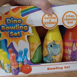 bowling set 'dino'
6pins + 1 kugel