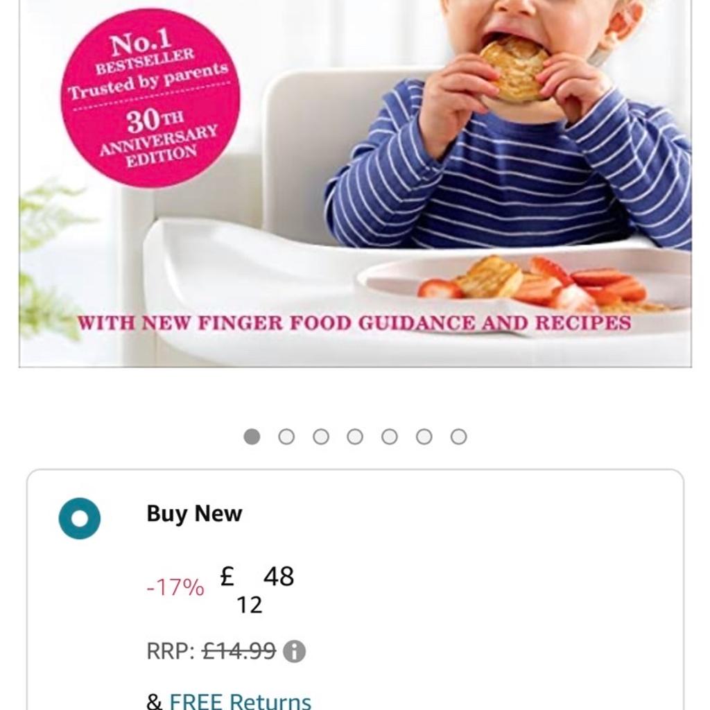 Annabel Karmel’s new compete baby and toddler meal planner
Over 200 quick, easy and healthy recipes for weaning and beyond
No.1 bestseller
COLLECTION ONLY