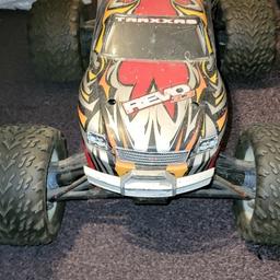 here i hve a revo 3.3 rc truck car it has been sitting in ny shed for about 5years so will need some work  i hvent got time to play around with it so offers