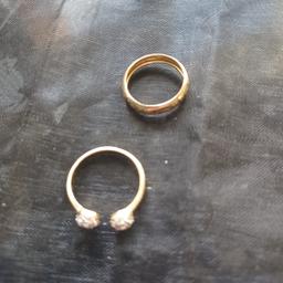 gold rings for sale.. size n I think. collection only please :-)10.00 12.00