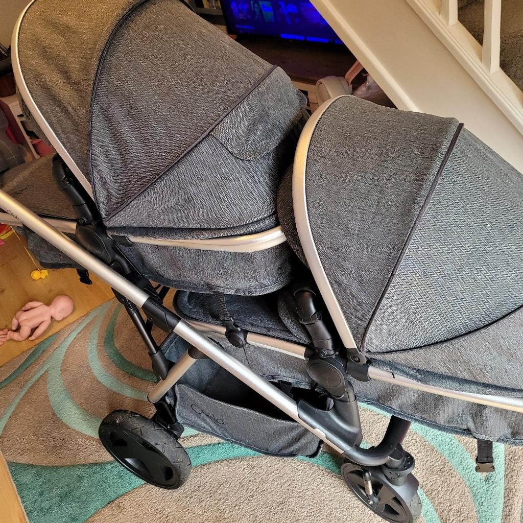 cupla duo double pram & carseats in CF31 Glas for £350.00 for sale Shpock