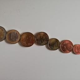 7 monete euro fior di conio emissione 2002