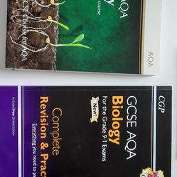 CGP GCSE - AQA Biology - The Complete GCSE Course Textbook (grade 9-1) - RRP 18.99.

CGP AQA Biology Complete Revision & Practice - RRP £10.99