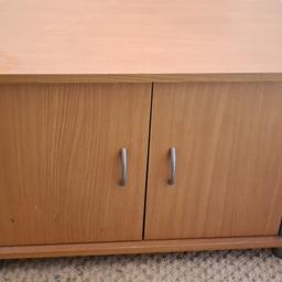 bedside cabinet x2 little chip on the side wooden good condition cabinet £20