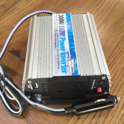 Product Details
For powering up mobiles, laptops and other appliances from a vehicle battery. Converts 12V DC vehicle battery to 230V AC to provide 300W continuous power. Can be powered through a 12V socket when using appliances below 150W.

For users that need access to an electrical supply when out on the road. This 300W inverter from Streetwize converts a 12V vehicle battery into a 230 AC power supply that provides 300W continuous power (600W peak power). Ideal for powering laptops, mobiles, cordless power tool chargers and other outdoor appliances that require up to 300W. Suitable for use in cars, vans, 4x4's and lorries. Can be powered through a 12V socket when using appliances below 150W. Please note, only purchase based on continuous power output, as the peak power supply lasts for a limited amount of time. Not suitable for equipment rated over 300W, medical equipment, printers or fluorescent lights.
