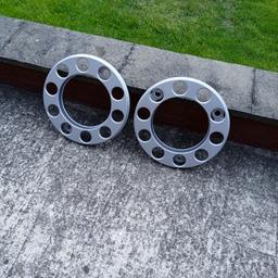 10 stud silver lorry wheel trims,no dents like new,£6 each or £10 for the pair NO DELIVERY COLLECTION ONLY