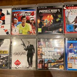NHL 09
Topspin 4
Minecraft
Assassin‘s Creed 4
Flashpoint
James Bond - Ein Quantum Trost
Grand Theft Auto 5
Move Fitness