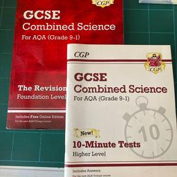 Revision guide and 10 minute tests. 
Names are written inside of the book, other than that the book is in very good condition.