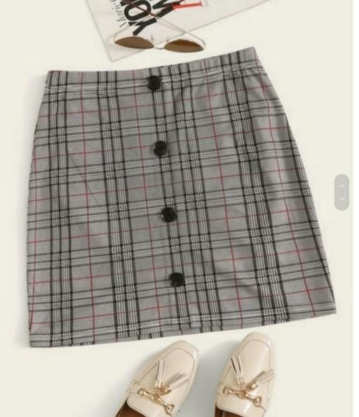 Buy & Sell West Midlands Walsall - Photos for new grey check mini short skirt size 8 winter