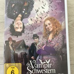 Ich verkaufe eine sehr schöne DVD über die Vampirschwestern.
Meine Tochter hat die DVD geliebt, ist nur mittlerweile zu groß dafür.
Die DVD ist in neuwertigem Zustand.

Wir lösen unsere DVD- und Cd-Sammlung auf, beachtet also gerne auch meine weiteren Anzeigen.

Wir sind ein tierfreier Nichtraucherhaushalt.
Versand ist bei Kostenübernahme möglich.
Bei Fragen gerne anschreiben.