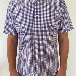 Kariertes Tommy Hilfiger Kurzarmhemd in Größe S zu verkaufen. Neupreis 49€