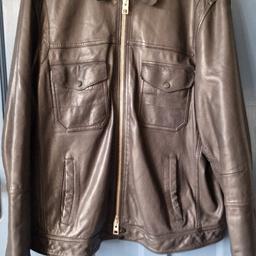 Mens All Saints Morson leather jacket xxl,  in good condition