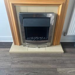It really nice colour fire place, full working. It doesn’t fit our new living room design hence selling.

Any question please let me know and also happy to deliver locally for a small fee.
