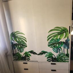 Ikea wardrobe. Originally in brown. All dimensions on the photos. Buyer to collect. 
Please look at photos. Sold as seen
Longest part 200cm w:38 cm

Must go ASAP

