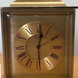 Comes in ORIGINAL box .
BEAUTIFUL SWIZA SOLID BRASS ALARM CLOCK , WORKS PERFECTLY , OTHERS ARE ASKING £60 ,
COLLECT OR I CAN POST IT TO YOU