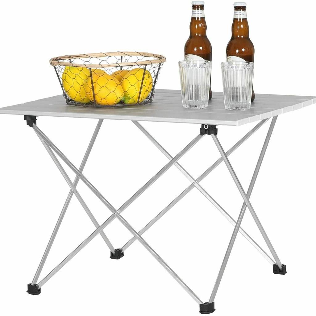 Our folding tables are widely used, not only as side tables in gardens and balconies, but also as travel tables for vacations, camping, picnics, etc.
Tabletop Material:
MDF
Frame Material:
Aluminium
Colour:
Silver
Folded Dimensions:
Does Not Apply
Item Height:
40 cm
Item Length:
56 cm
Item Width:
46 cm
Set Includes:
Table
Suitable For:
Camping
Features:
Foldable, Portable, Lightweight