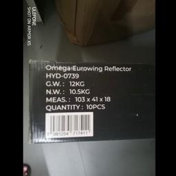 2x 10 Omega Eurowing Reflectors HYD-0739, brand new in box, not opened. £100 for all or £50 a box. I have lots of ballasts, lights, reflectors etc for sale (see other items). Collect from Eastern Avenue in Gloucester.