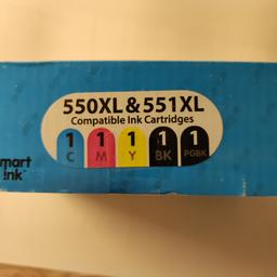 Verkaufe dieses Set Druckerpatronen. Enthält Rot, Schwarz, Gelb, Blau und Schwarz XL. Für Canon MG 5550 und MG 5551. Original verpackt. NUR ZUSAMMEN ABZUGEBEN