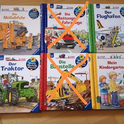 Paketpreis
Einzelpreis €5
Müllabfuhr und Kindergarten Buch haben an je zwei Klappen einen Riss/Beschädigung