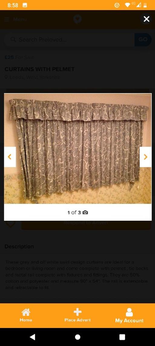 Buy & Sell West Yorkshire Leeds - Photos for Curtains with pelmet