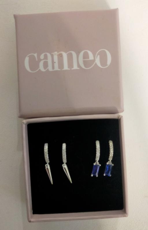 Buy & Sell Essex Thurrock - Essex - Photos for Cameo silver hoop earrings