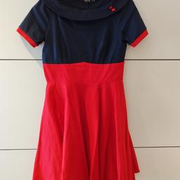 Verkaufe neuwertiges Rockabilly Kleid. Farbe Rot/blau. Wurde nur einmal getragen. Preis verhandelbar.