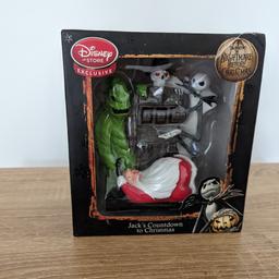 Disney exclusive Nightmare before Christmas countdown clock rare item. Box in fair condition (a few years/scuffs) shown in pictures. Collect or delivery at buyer cost.