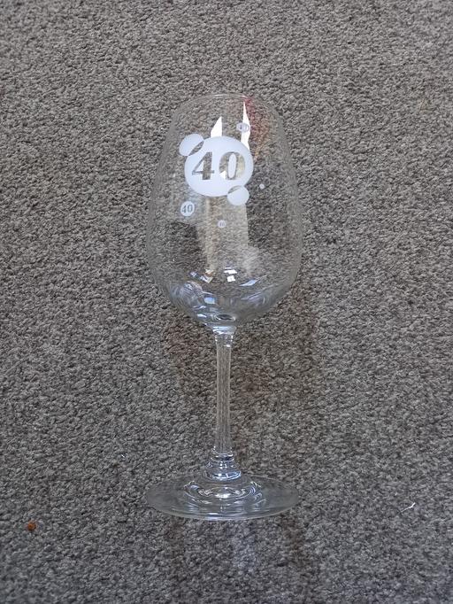 Buy & Sell West Midlands Sandwell - Photos for 40th Birthday Wine/Gin Glass