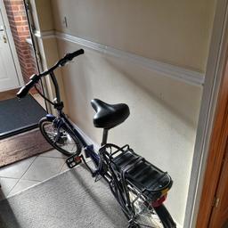 E-life folding electric bike, only used for 3 miles, then stored in garage.
excellent as new condition, comes with the charger. 3 levels of power assist.