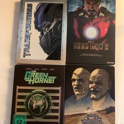 Verschiedene Steelbook-DVD‘s für jeweils 8€.
-Transformers
-Iron Man 2
-The Green Hornet
-2 Guns