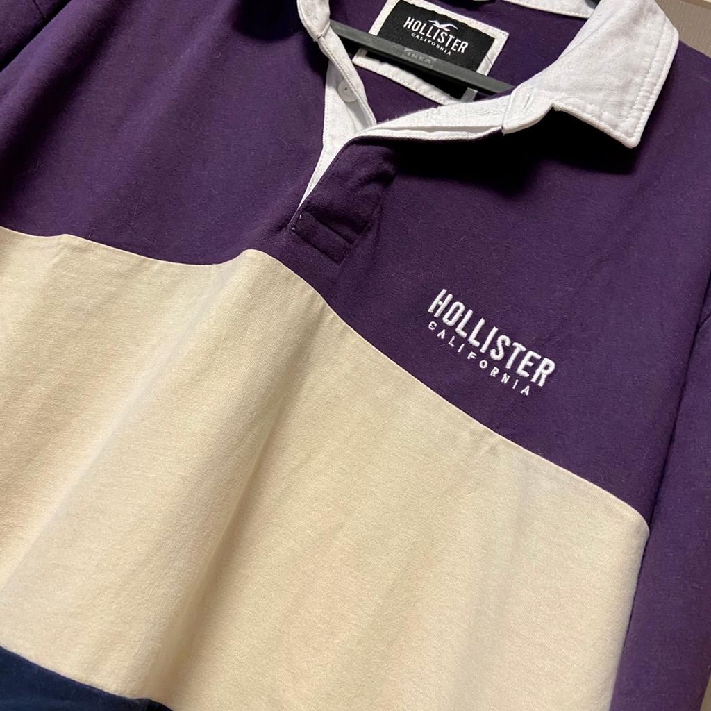 Rugby-Poloshirt von Hollister, Größe S, lila, beige und dunkelblau, Vintage-Style, nie getragen
Keine Rücknahme, keine Garantie