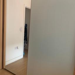 Solid wood good condition
4 door sliding wardrobe
2 mirrors
Shelves included
Bought from benson for beds
Height- 226cm
Breadth - 202
Depth - 65cm

Assembly required.