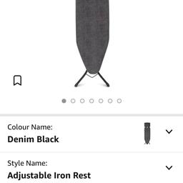 Brabantia - Ironing Board B - With Steam Iron Rest - Adjustable in Height - Non-Slip Rubber Feet - Cotton Cover with Foam Layer - Foldable - Denim Black - 124x38 cm
Collection at Worcester Park