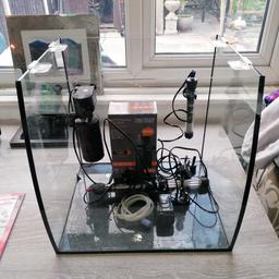 Aqua One Arc46 aquarium
Includes Hidom ap1350l pump/filter (6mnth old)
Hidom 250w heater (6 month old)
Hidom 50w heater (spare)
Hidom hd500 silent air pump
Air line and airstone
Good condition - Does not include light
46 litres - 35cm × 35cm x 40cm
Collection only Kirkby area