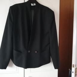 black lined jacket, size 18 good condition