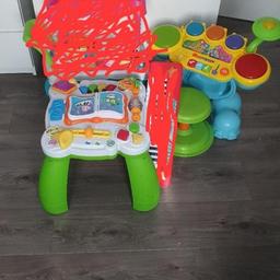 v tech drums, fisher price play table
Good condition work perfect
can deliver if local
can collect 
10 or £5each