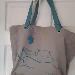 Large Radley shoulder bag birmingham to London print leather straps v.g.c.collect dy2 no posting 