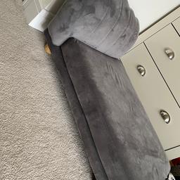 Like new grey plush dog bed. Just not used in my home. No damage. £40 Ono.