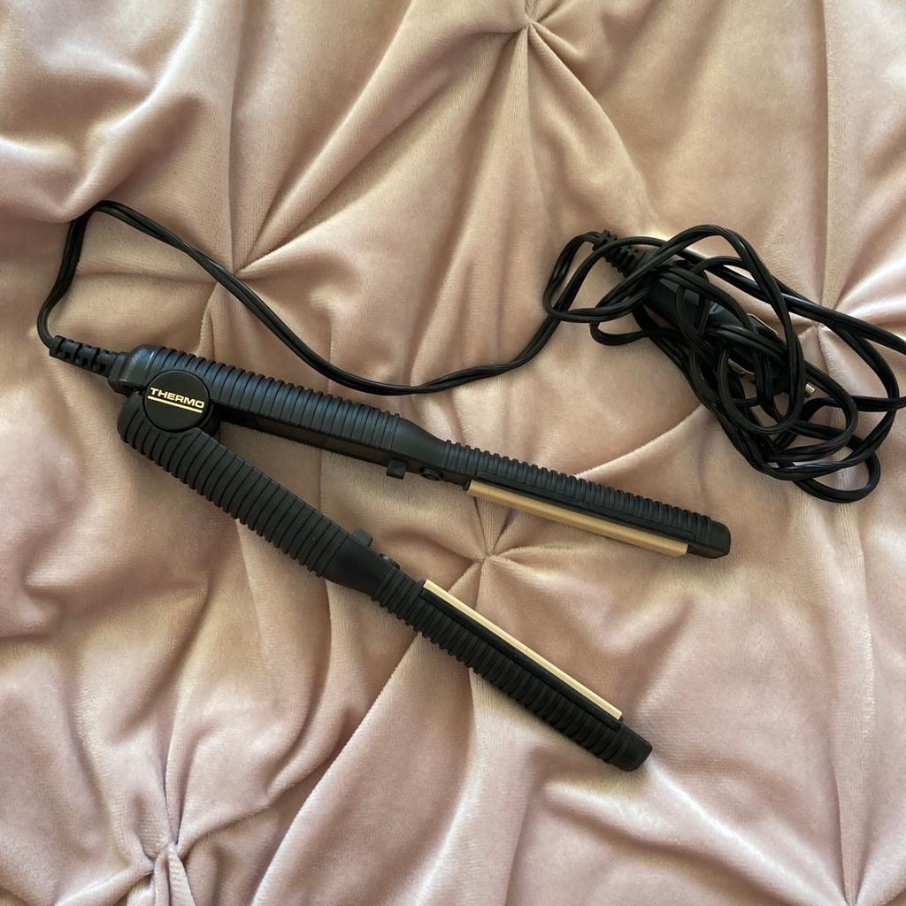 Hair tools brand. In car straightener useful for holiday camping as plugs into cigarette lighter