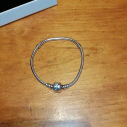 Pandora 18cm wrist size but 20 in bracelet sizewith box worn once. It's a charm bracelet. 925 sterling silver £40 open to sensible offers collection only great Christmas gift 